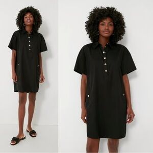 Tuckernuck Pomander Place Blk cotton Shift Dress M